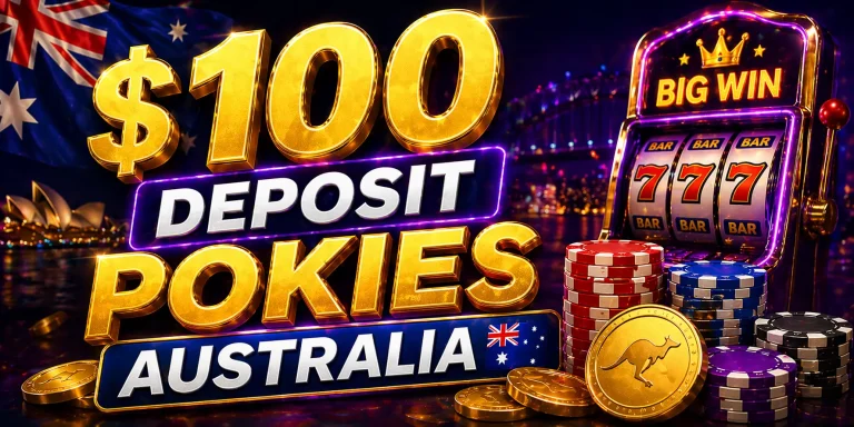 $100 deposit pokies australia
