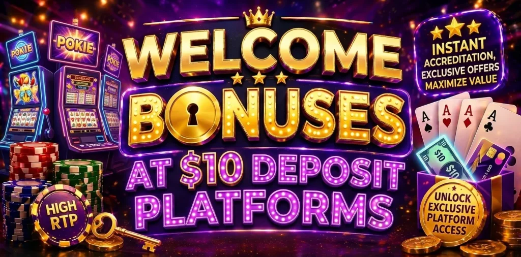 Welcome Bonuses At $10 Deposit Platforms
