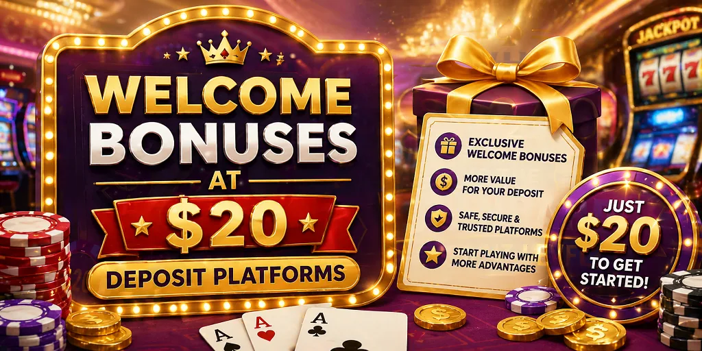 Welcome Bonuses At $20 Deposit Platforms