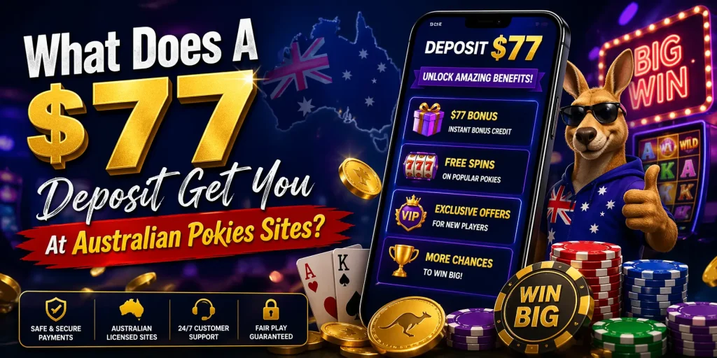 What Does A $77 Deposit Get You At Australian Pokies Sites?