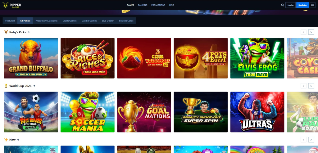 Casino Lobby And Pokies Experience