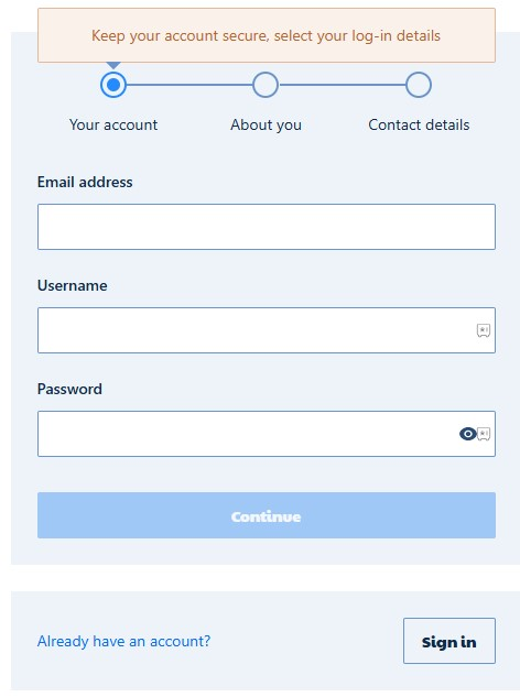 How To Create An Account?