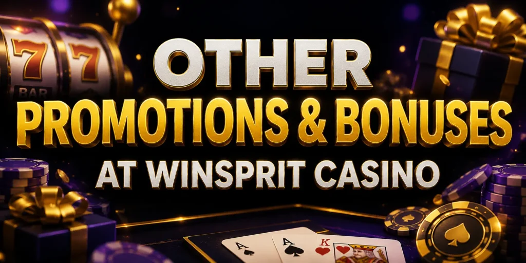 Other Promotions & Bonuses At Winsprit Casino