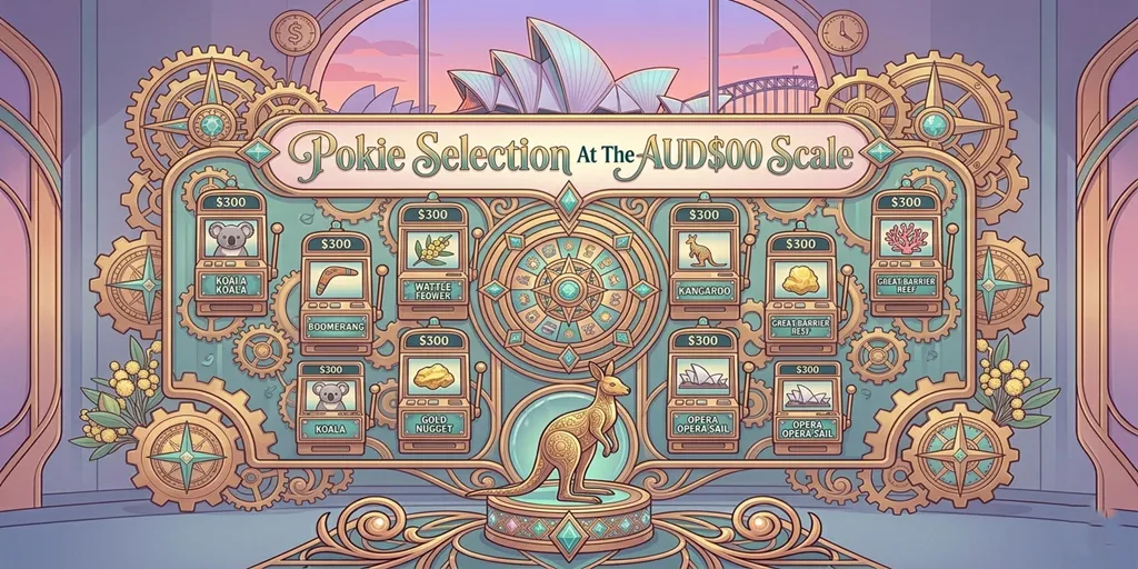 Pokie Selection At The AUD$300 Scale