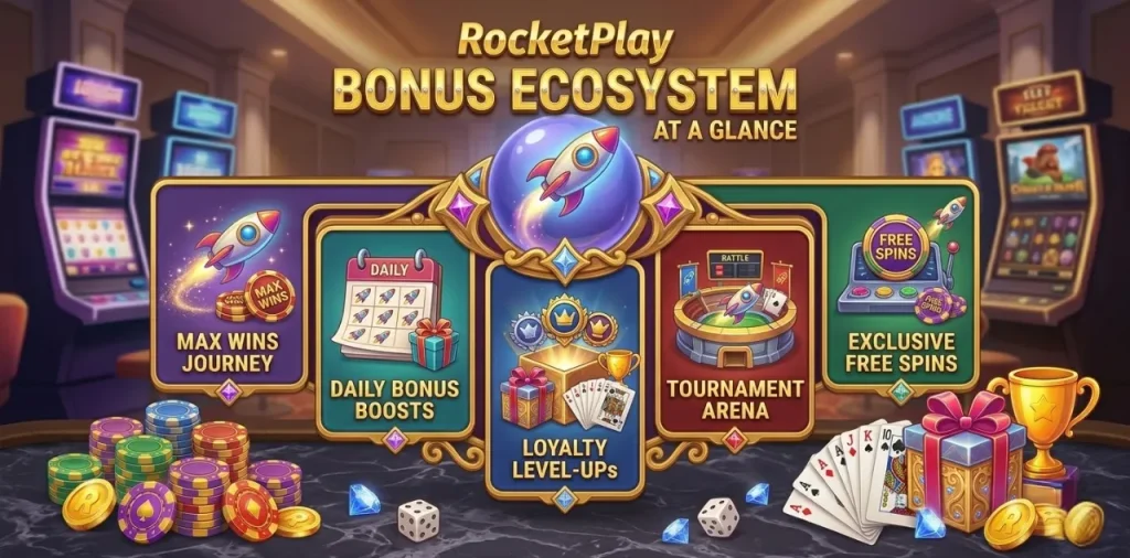 RocketPlay Bonus Ecosystem At A Glance_PhotoGrid
