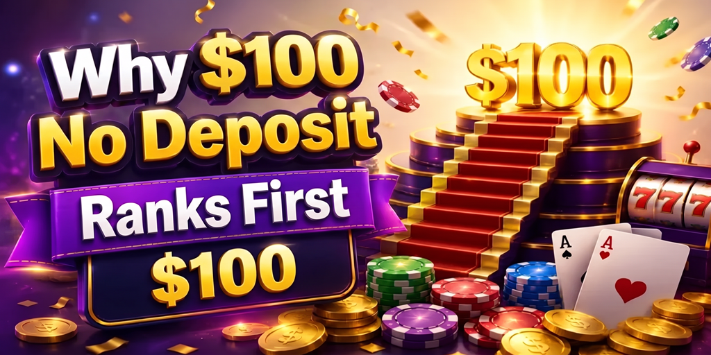 Why $100 No Deposit Bonus Ranks First?