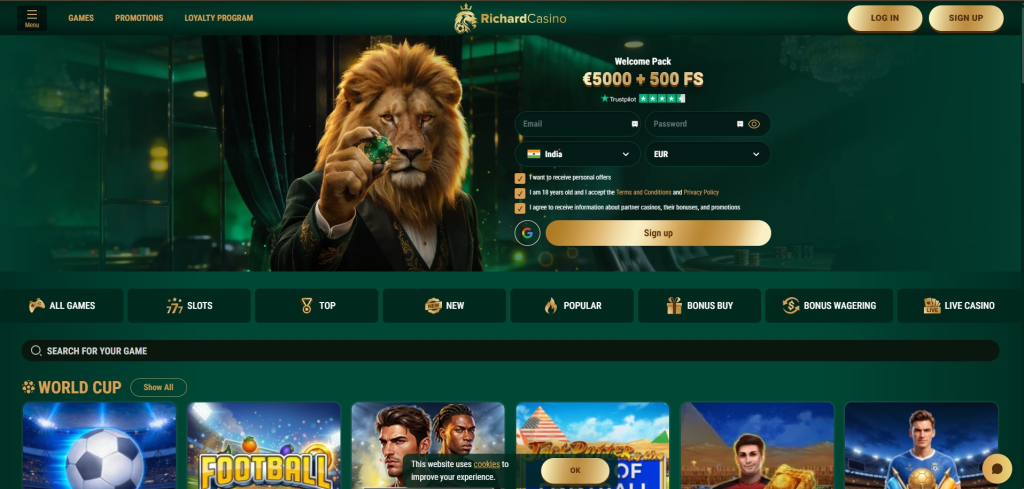 How Richard Casino’s Site Looks And Feels