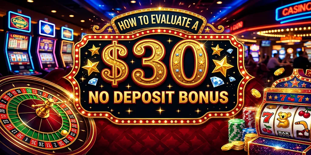 How To Evaluate A $30 No Deposit Bonus Australia Offer?