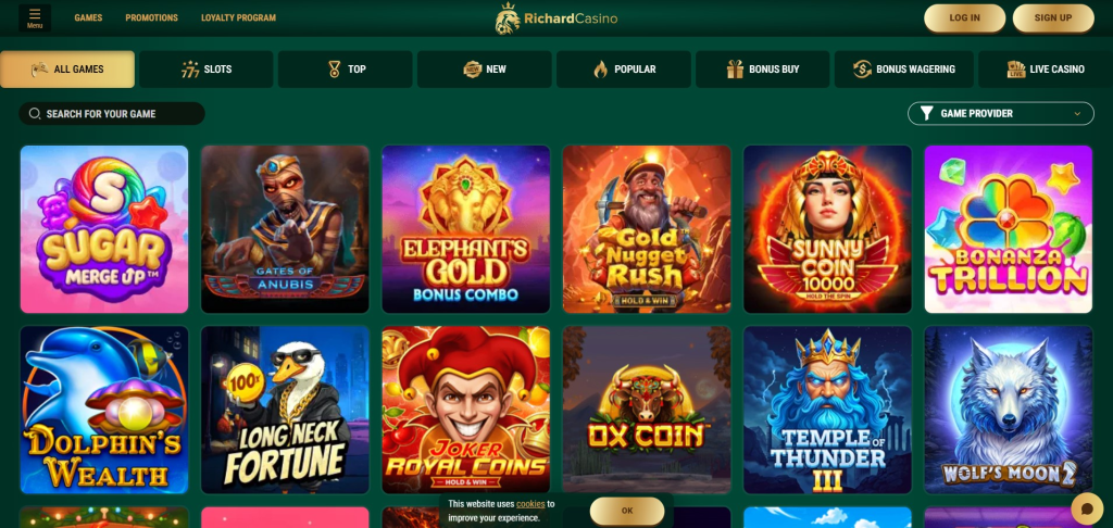 Richard Casino Games Options Available 