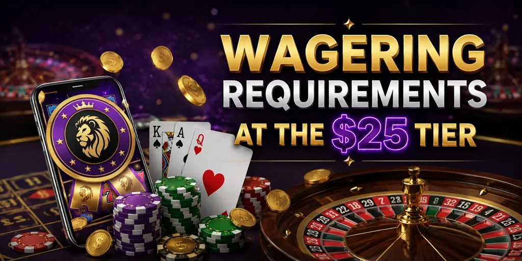 Wagering Requirements At The $25 Tier